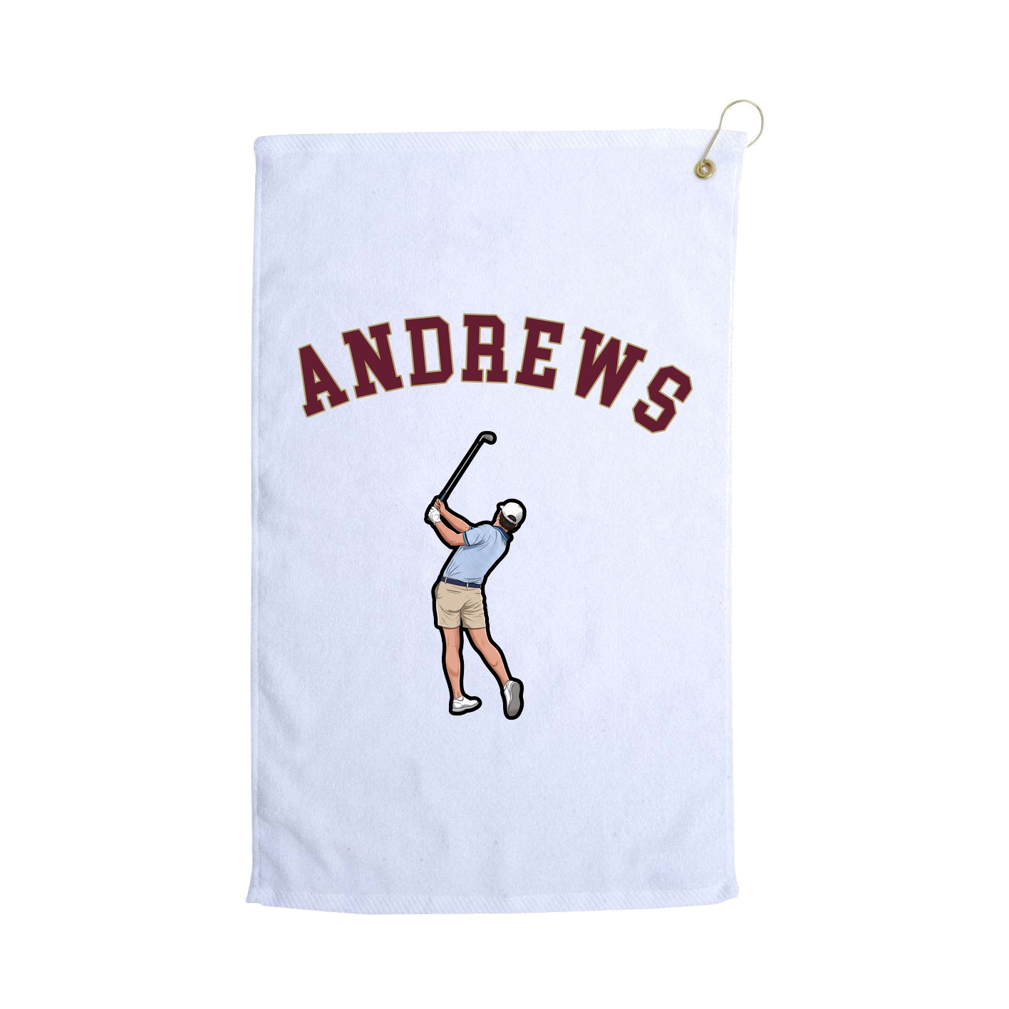 Golf Towel — Shirsey Arch in White