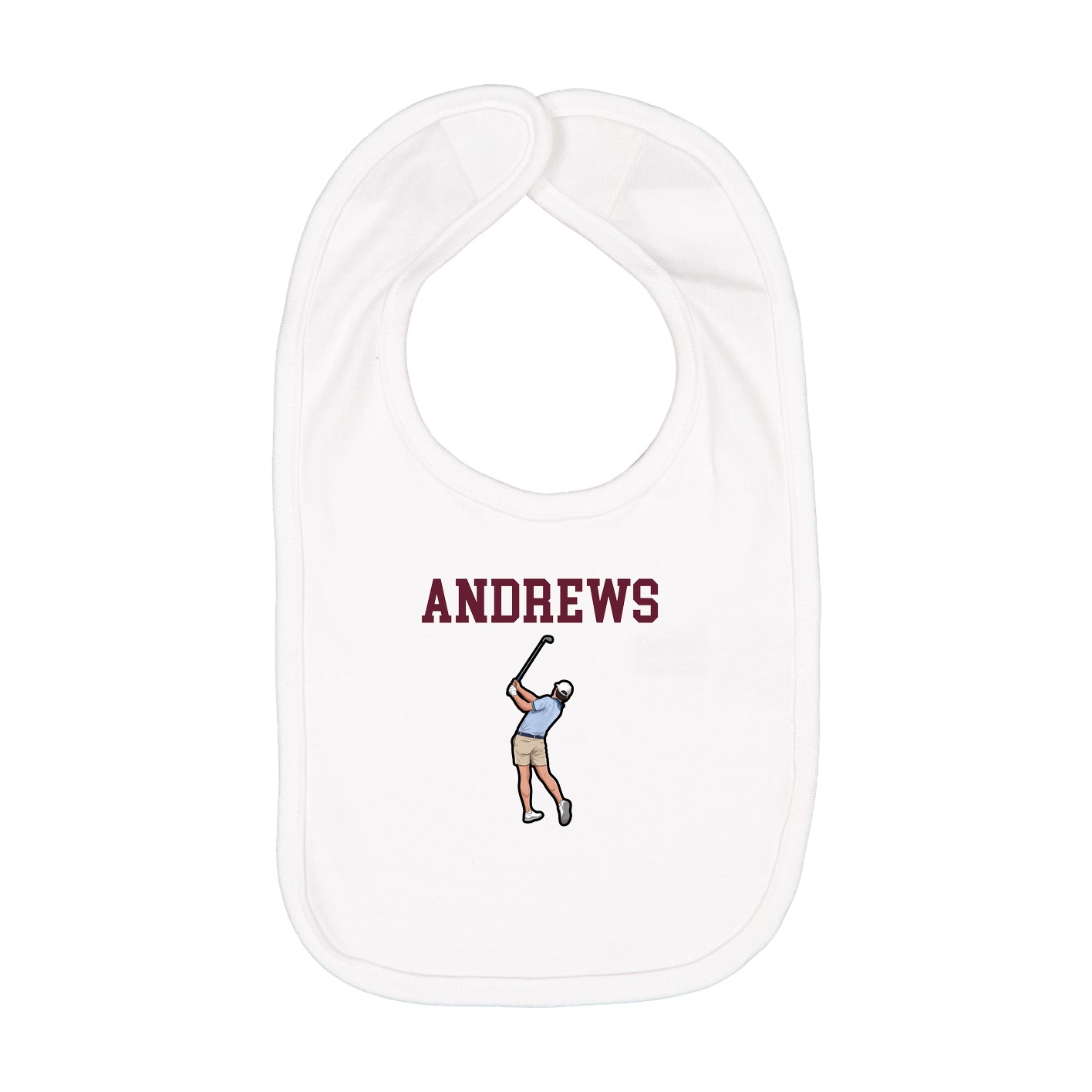 Infant Bib — Shirsey in White