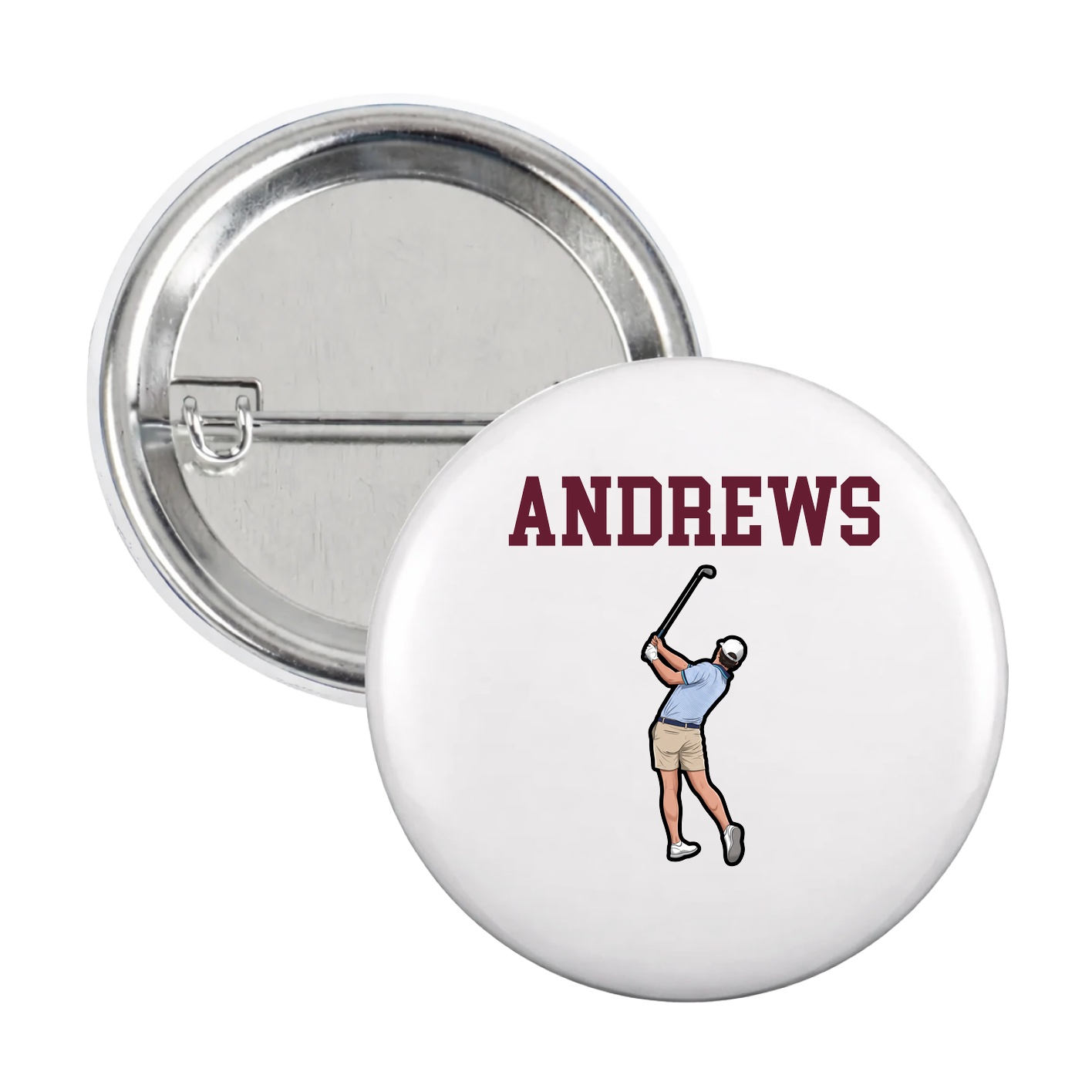 Game Day Button — Shirsey in White