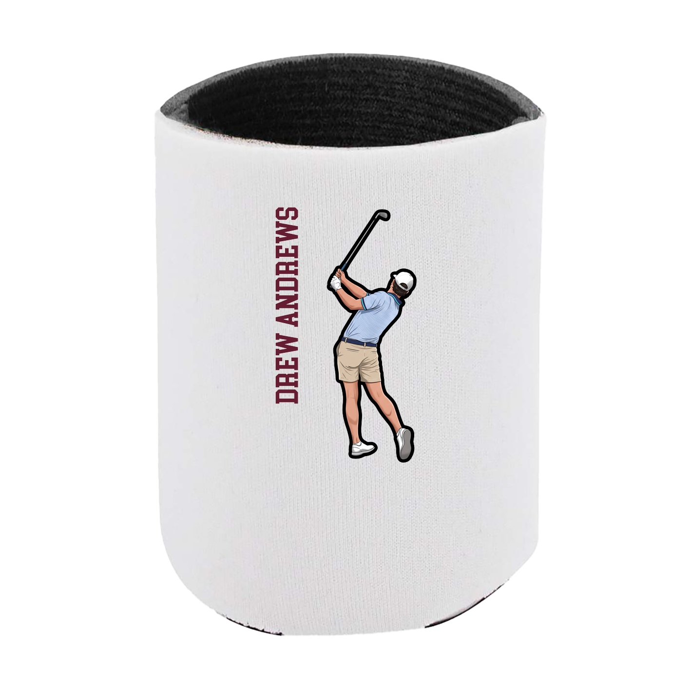 Can Holder — Name Vertical in White