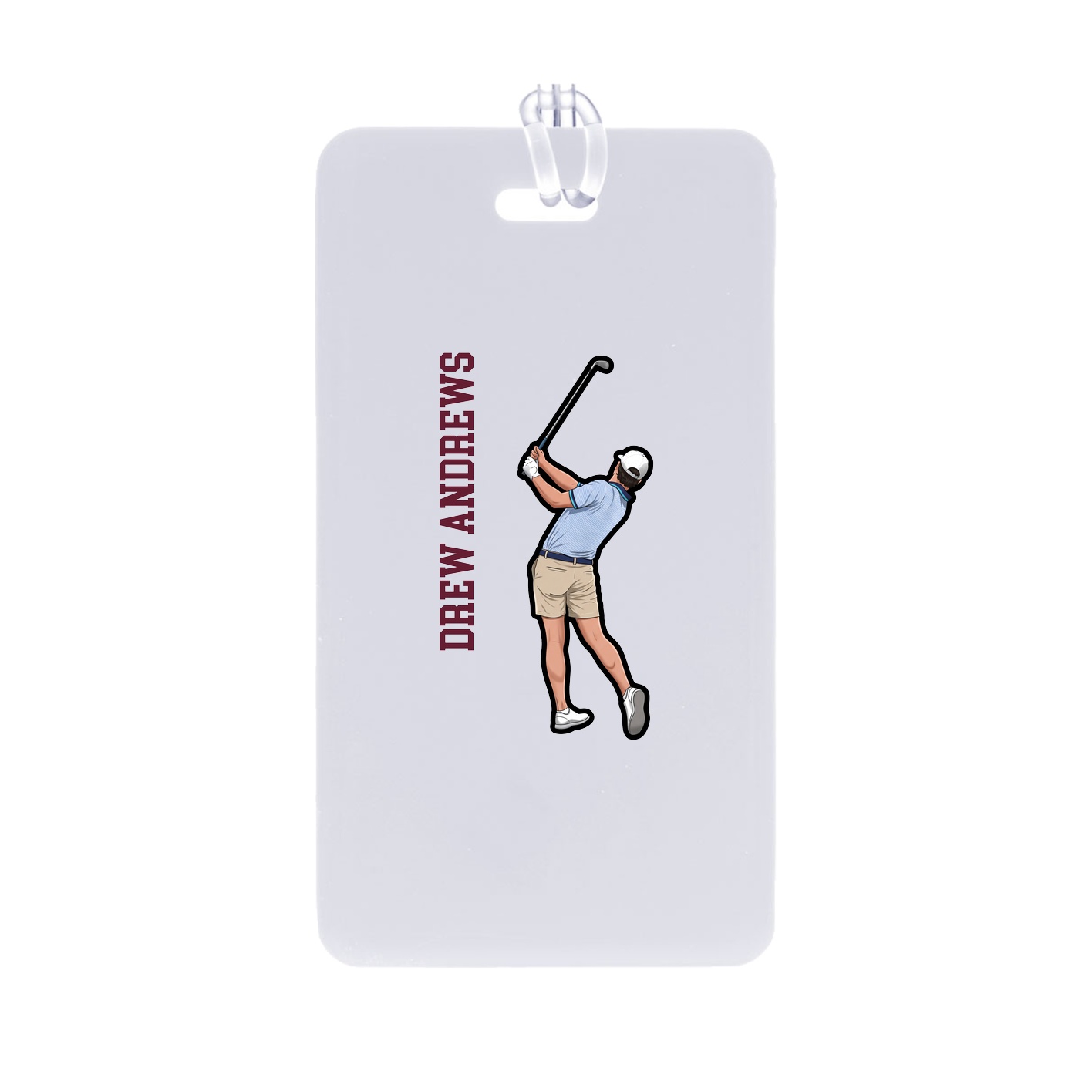 Bag Tag — Name Vertical in Classic