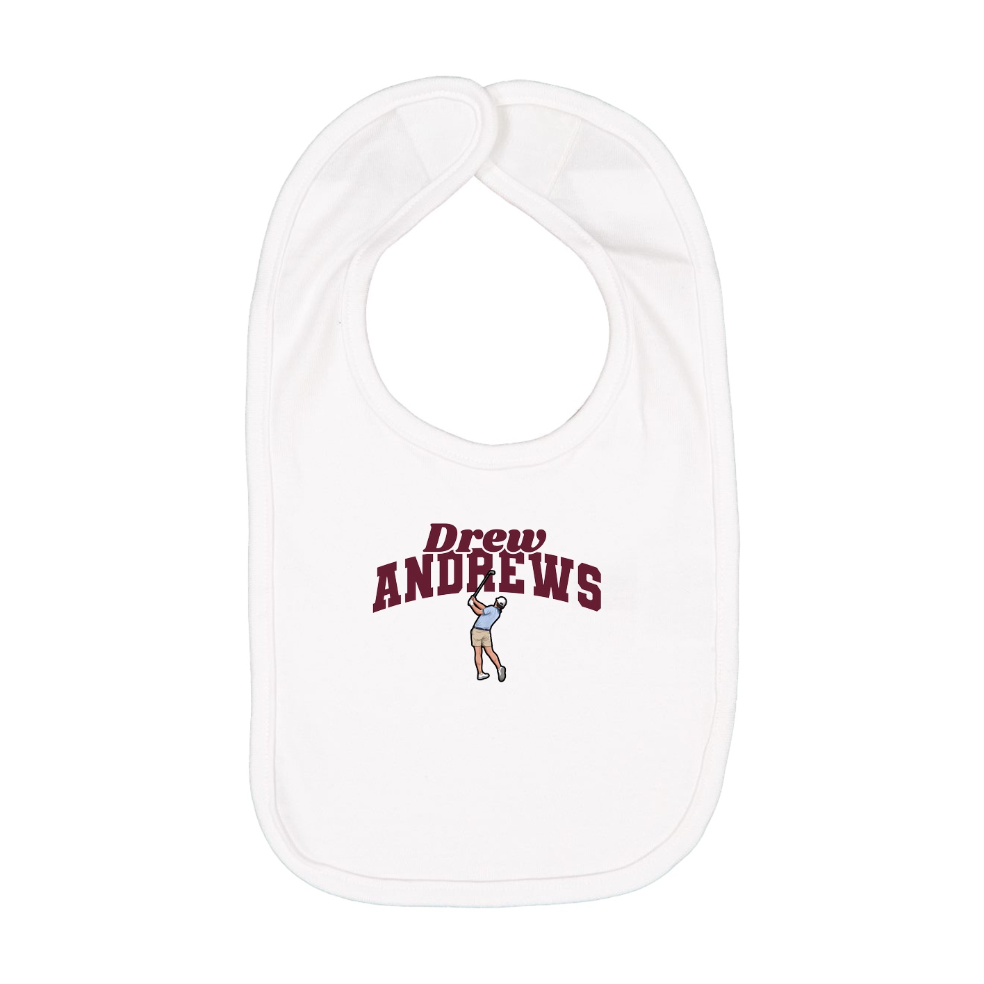 Infant Bib — Signature Arch in White