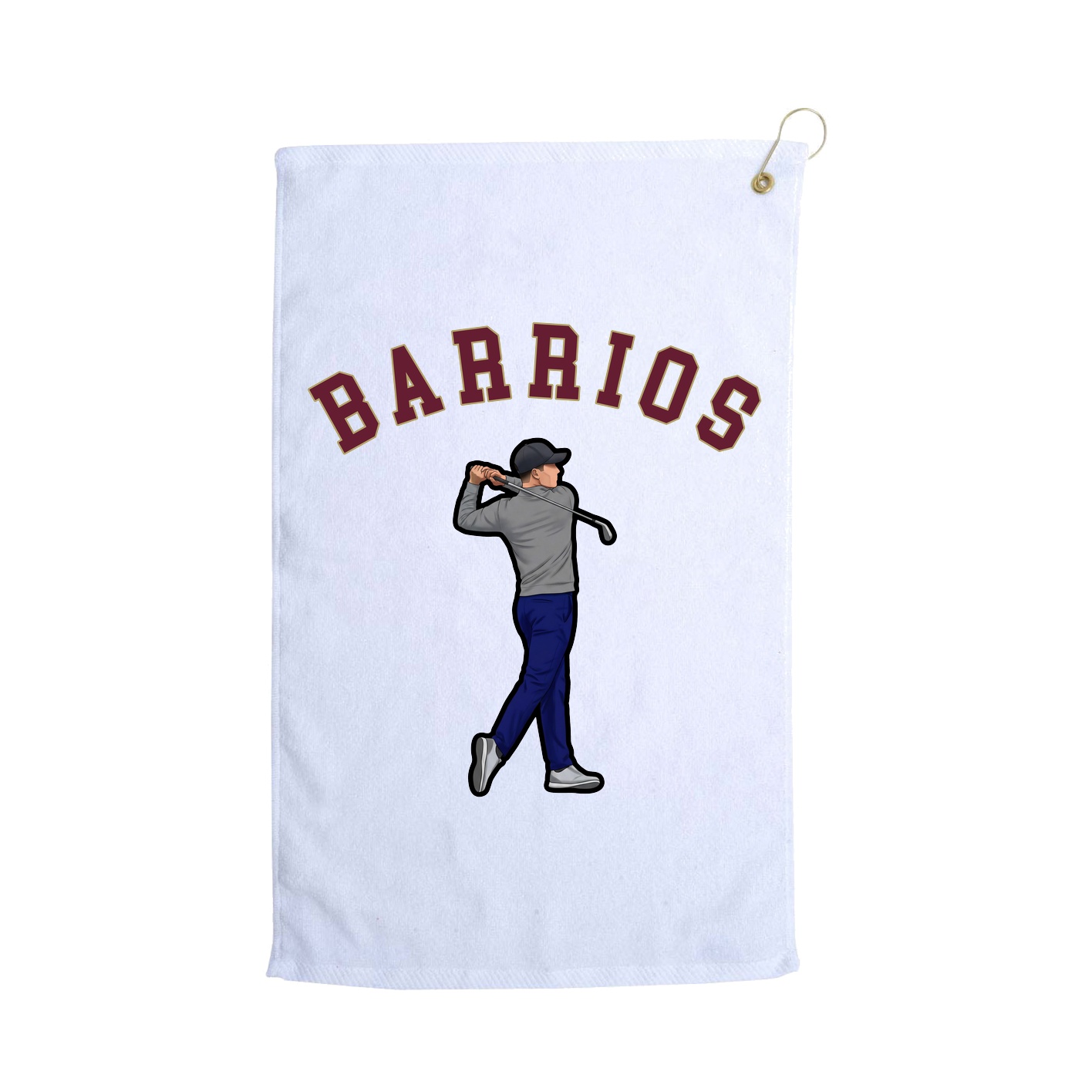 Golf Towel — Shirsey Arch in White