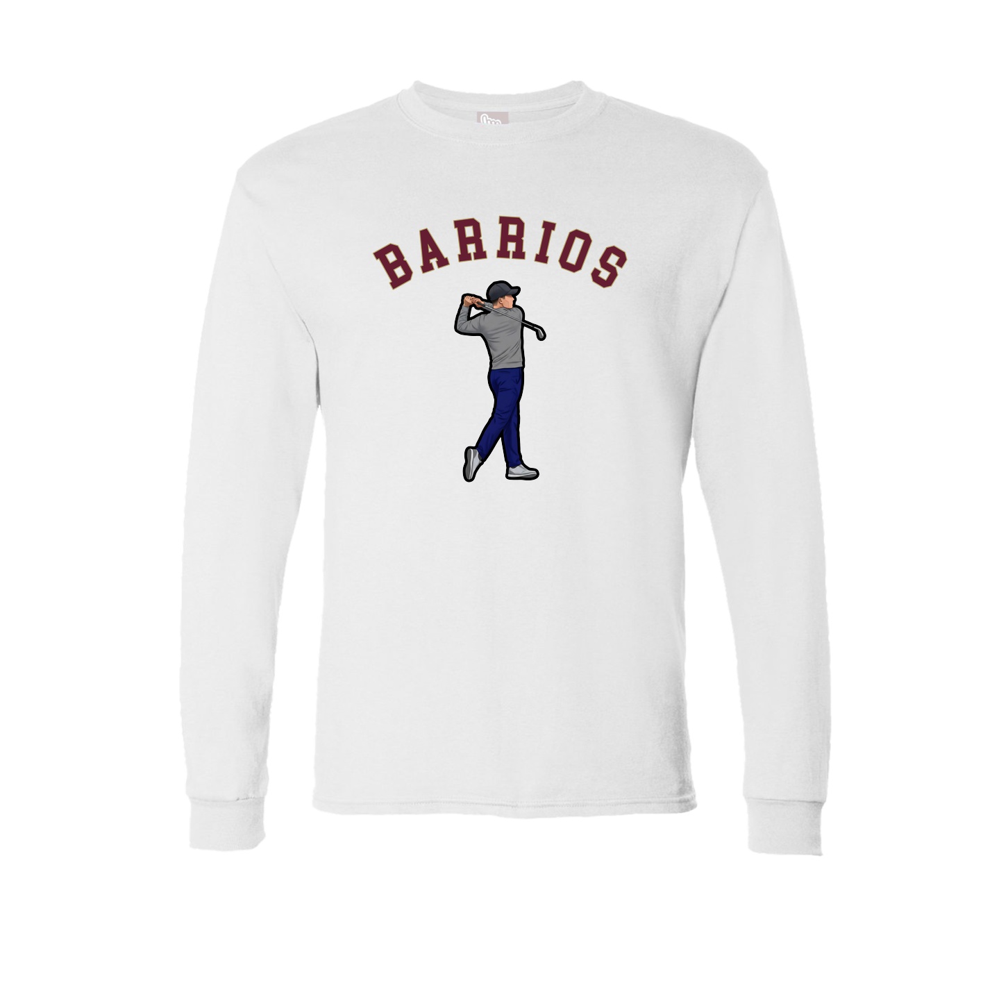 Long Sleeve Tee — Shirsey Arch in White