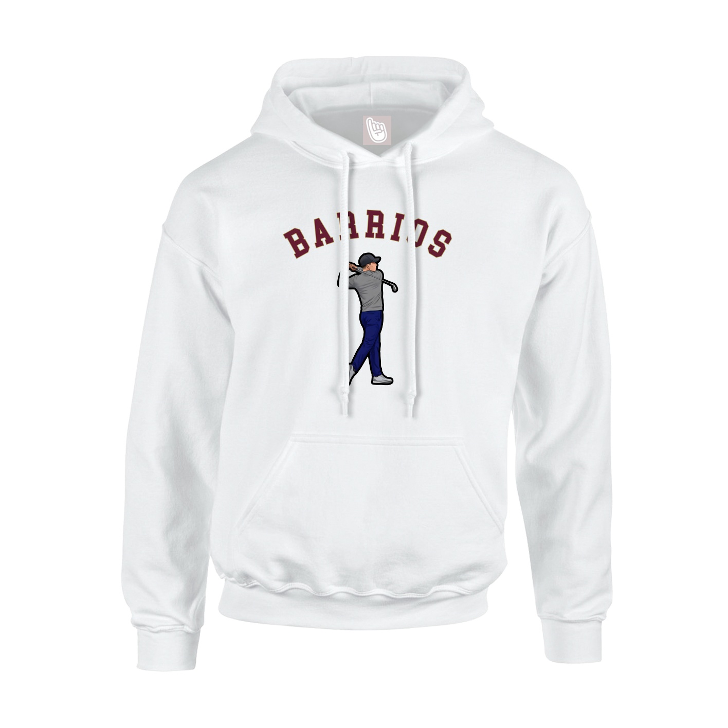 Hoodie — Shirsey Arch in White
