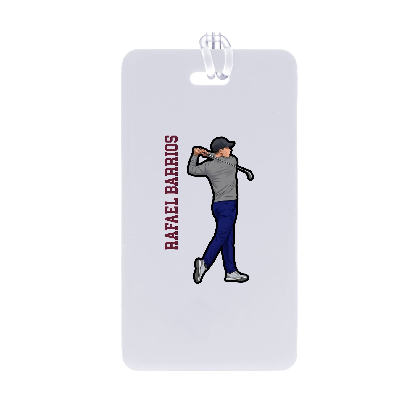 Bag Tag — Name Vertical in Classic