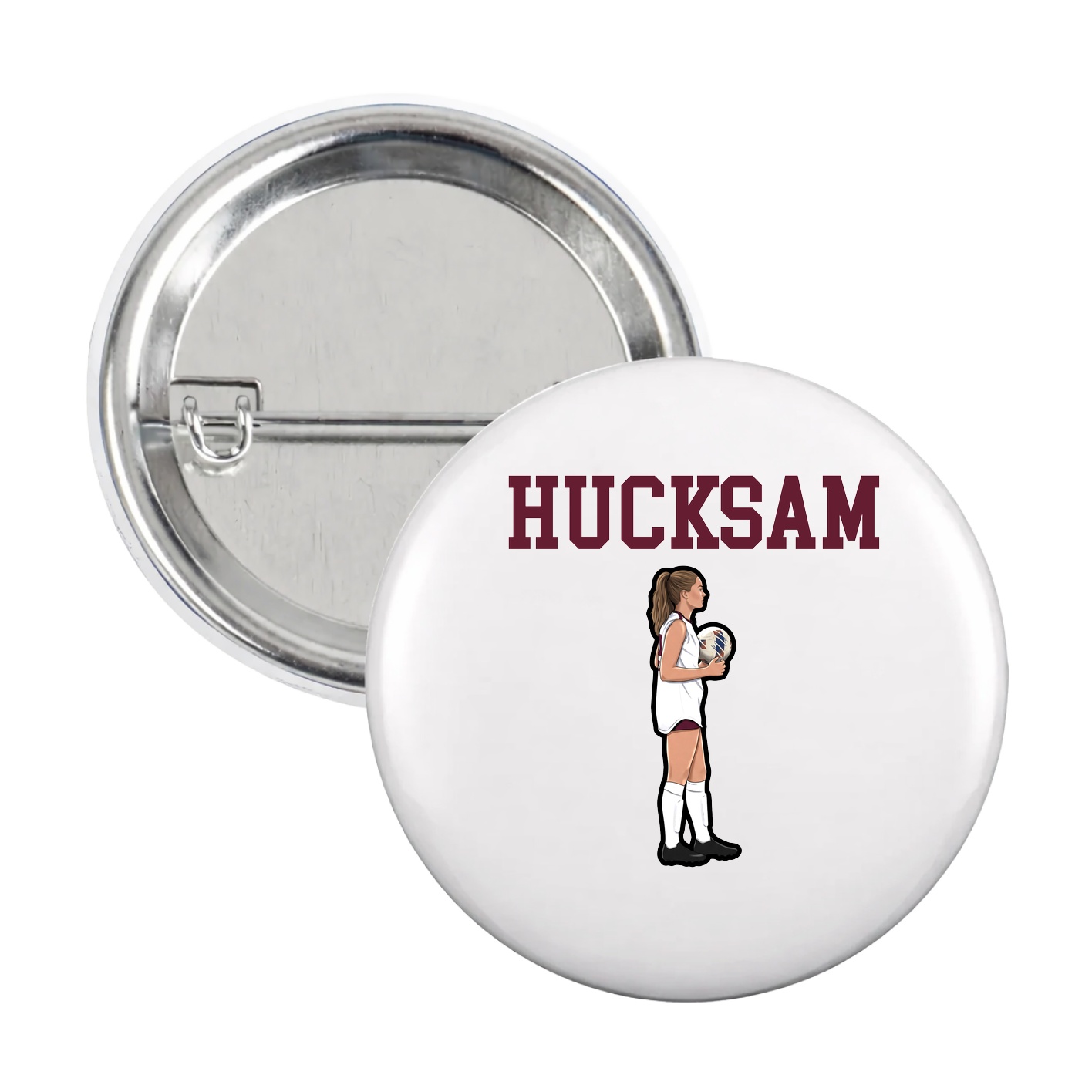 Game Day Button — Shirsey in White