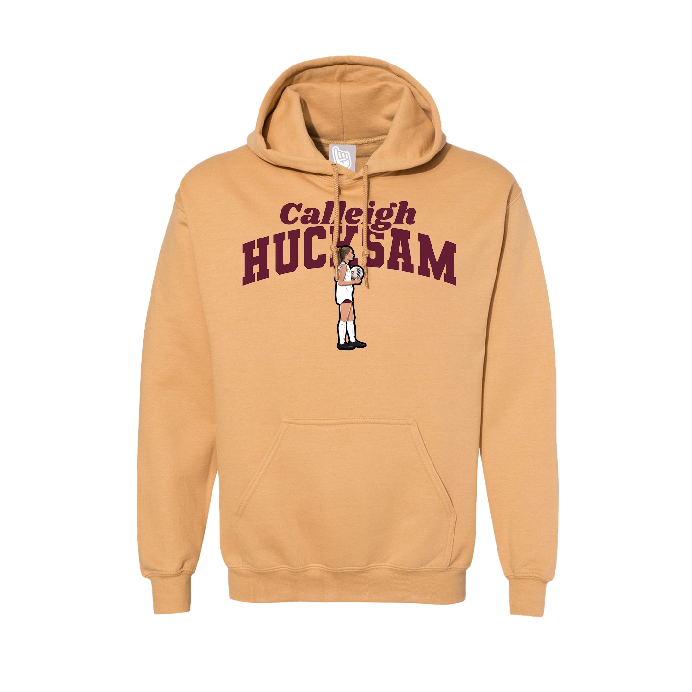 Hoodie — Signature Arch in Vegas Gold