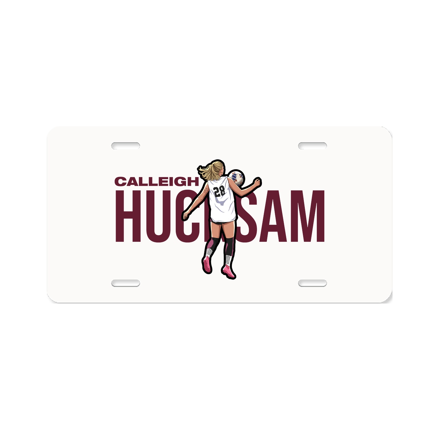 License Plate — Player Name in Classic