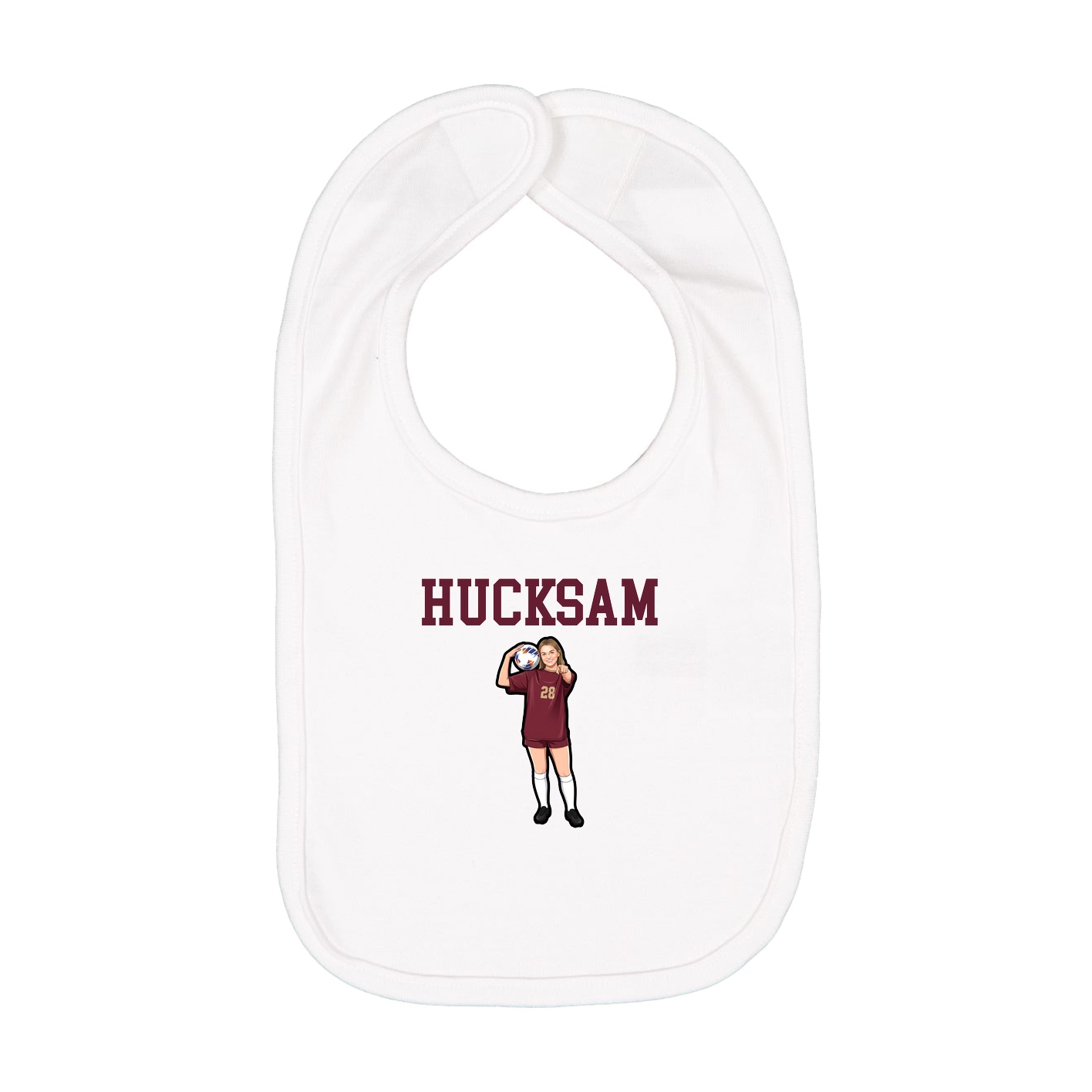 Infant Bib — Shirsey in White