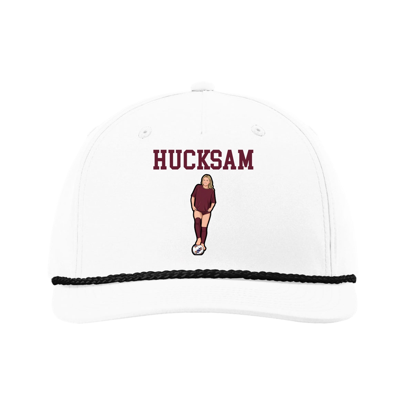 Five-Panel Classic Rope Cap — Shirsey in White