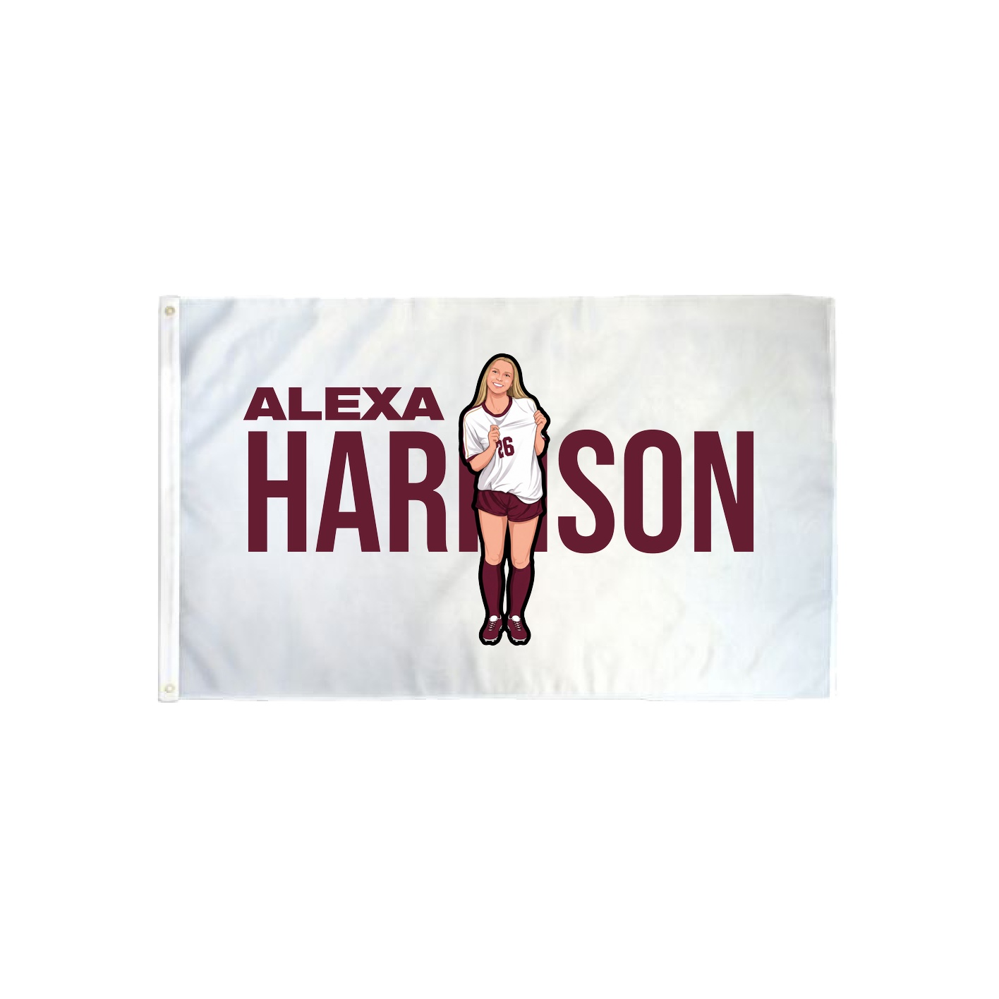 3x5 Flag — Player Name in Classic