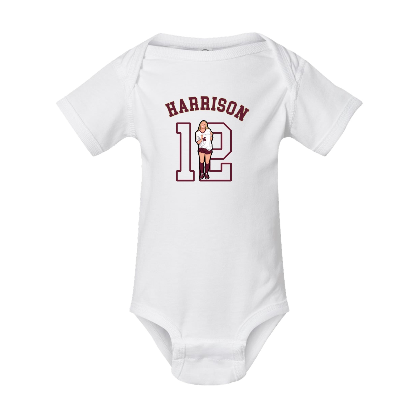Baby Onesie — Shirsey Arch in White