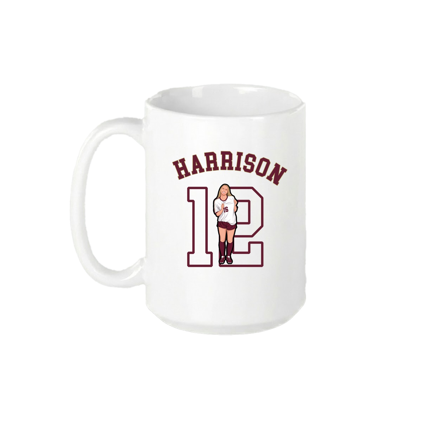 15oz Coffee Mug — Shirsey Arch in White