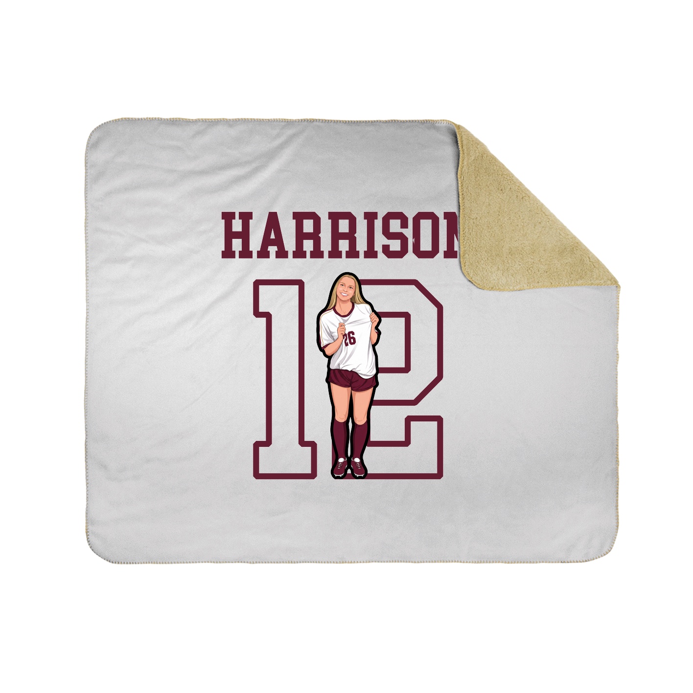 Throw Blanket — Shirsey in White