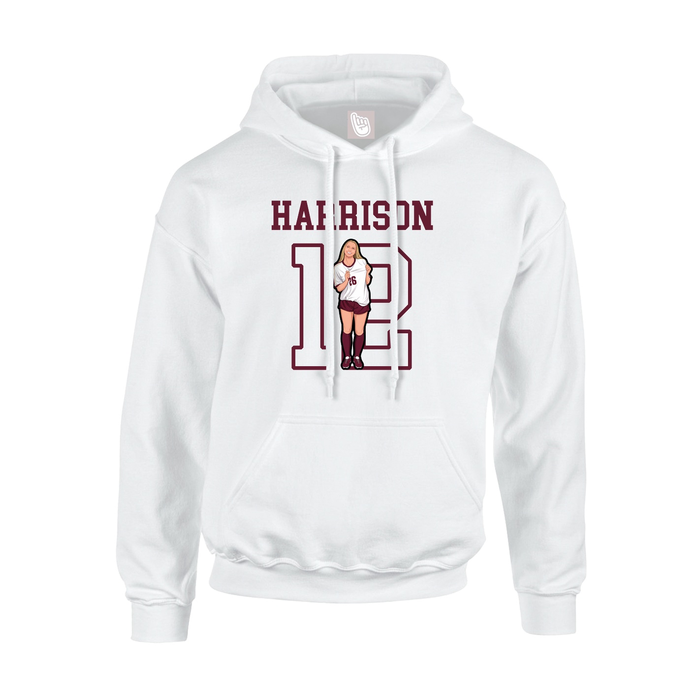 Youth Hoodie — Shirsey in White