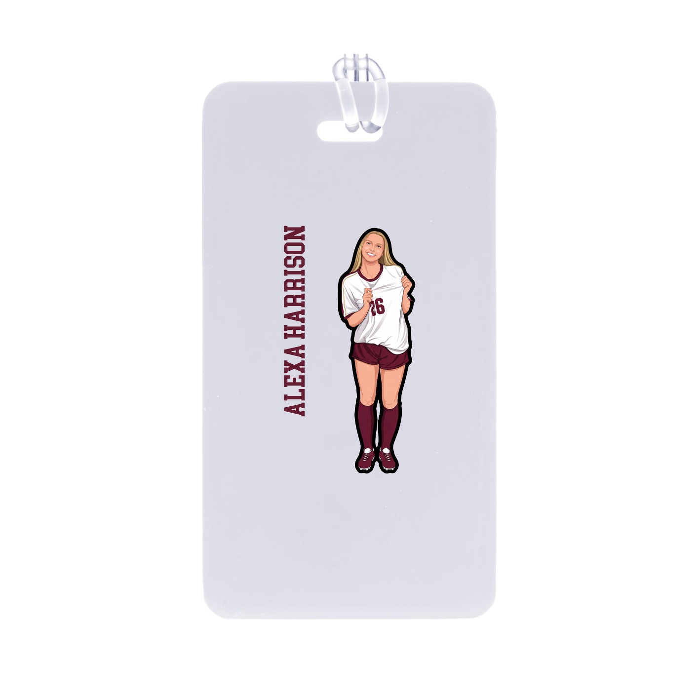 Bag Tag — Name Vertical in Classic