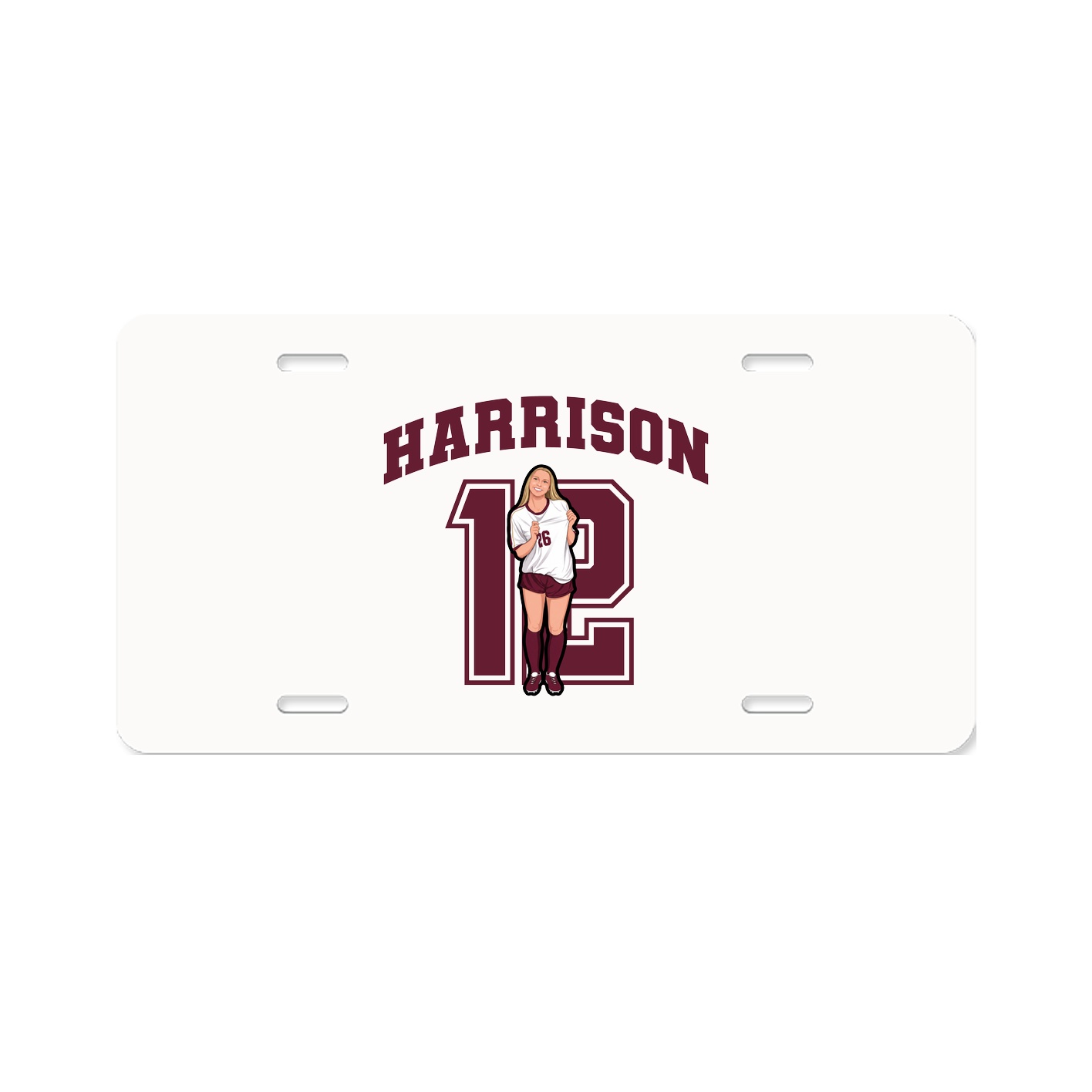 License Plate — Number in Classic