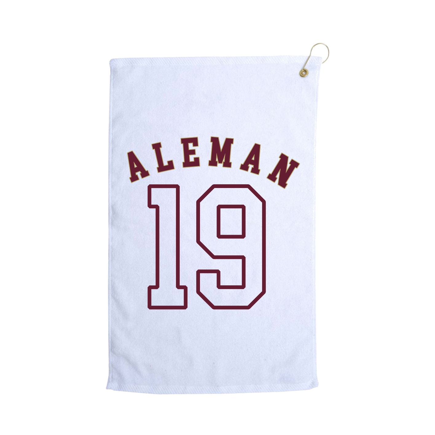 Golf Towel — Shirsey Arch in White