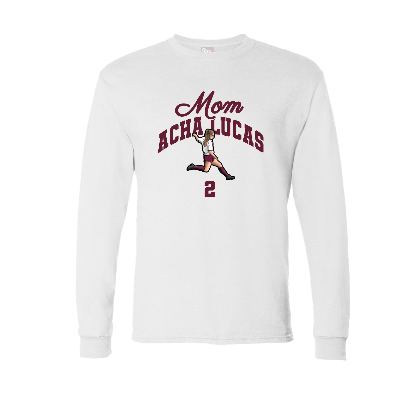 Long Sleeve Tee — Mothers Day Arch in White