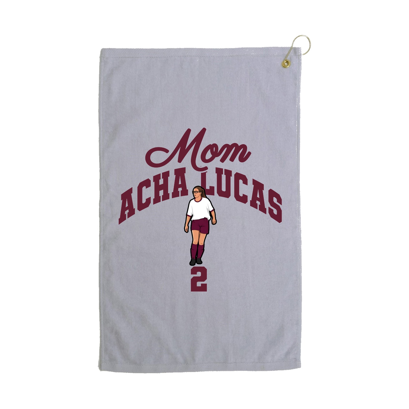 Golf Towel — Mothers Day Arch in Grey