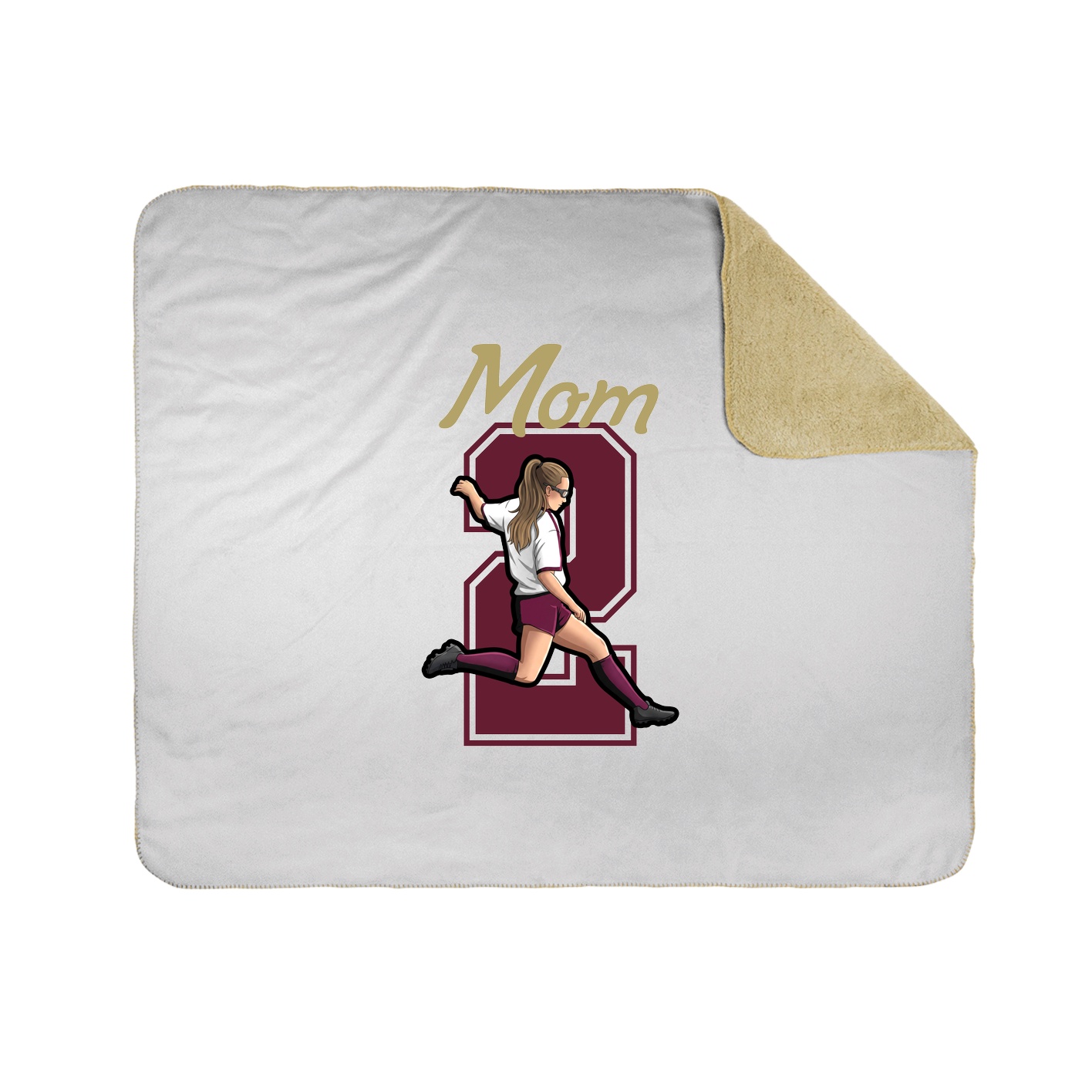 Throw Blanket — Mothers Day Shirsey in White