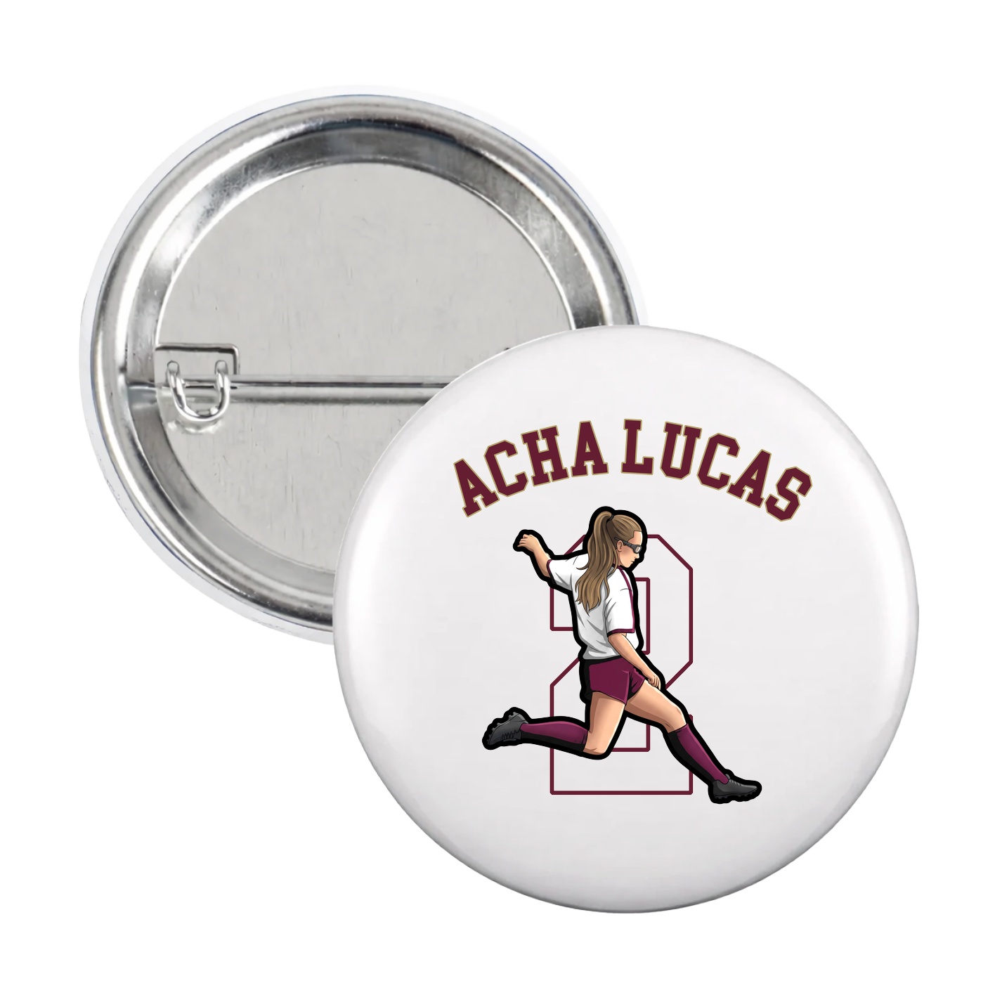 Game Day Button — Shirsey Arch in White