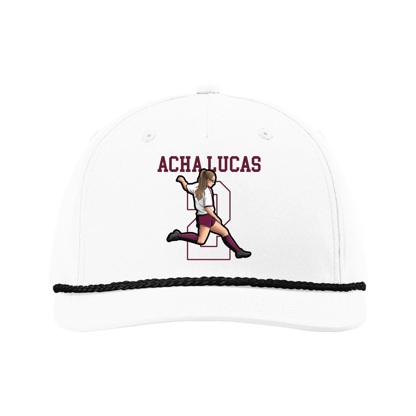 Five-Panel Classic Rope Cap — Shirsey in White
