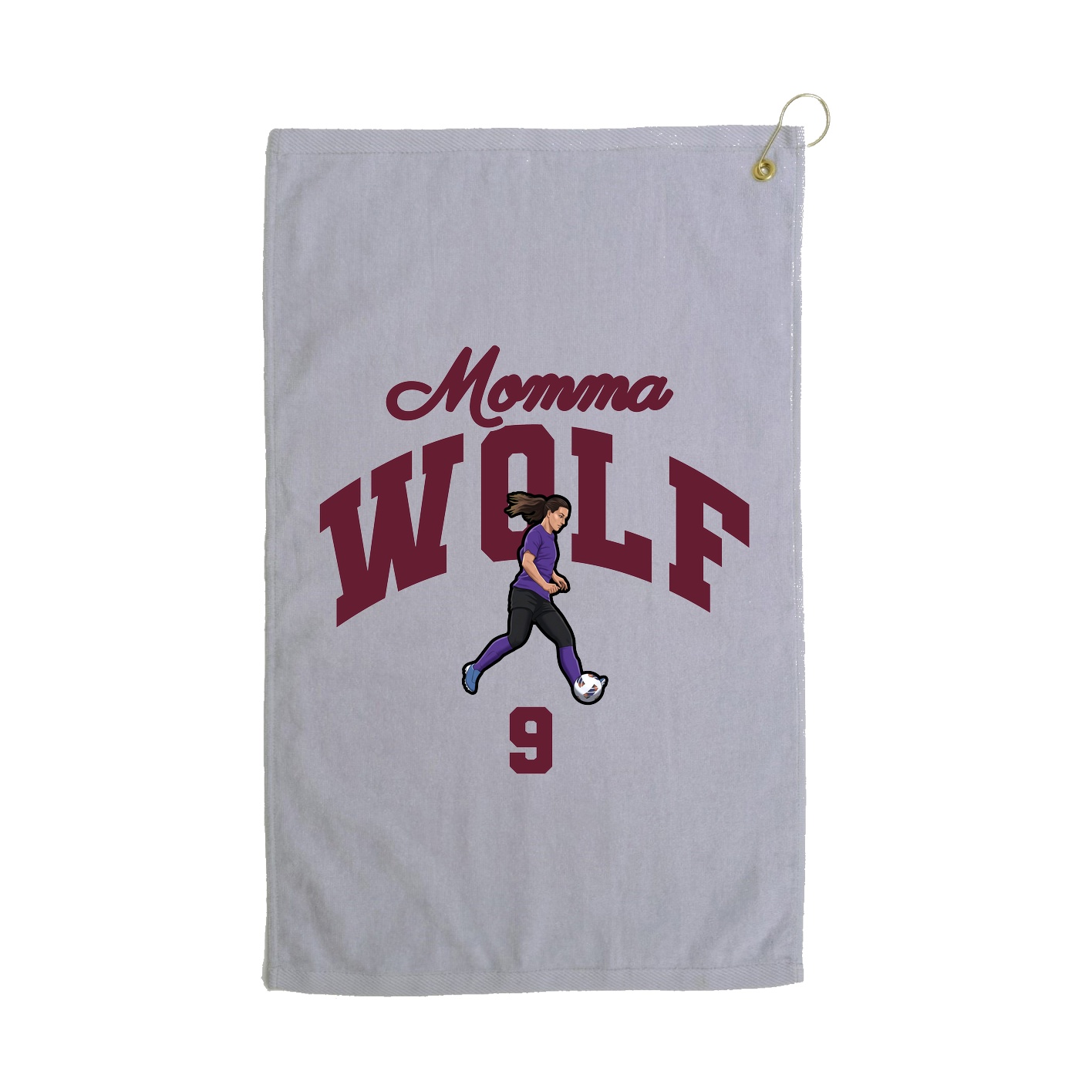 Golf Towel — Mothers Day Arch in Grey