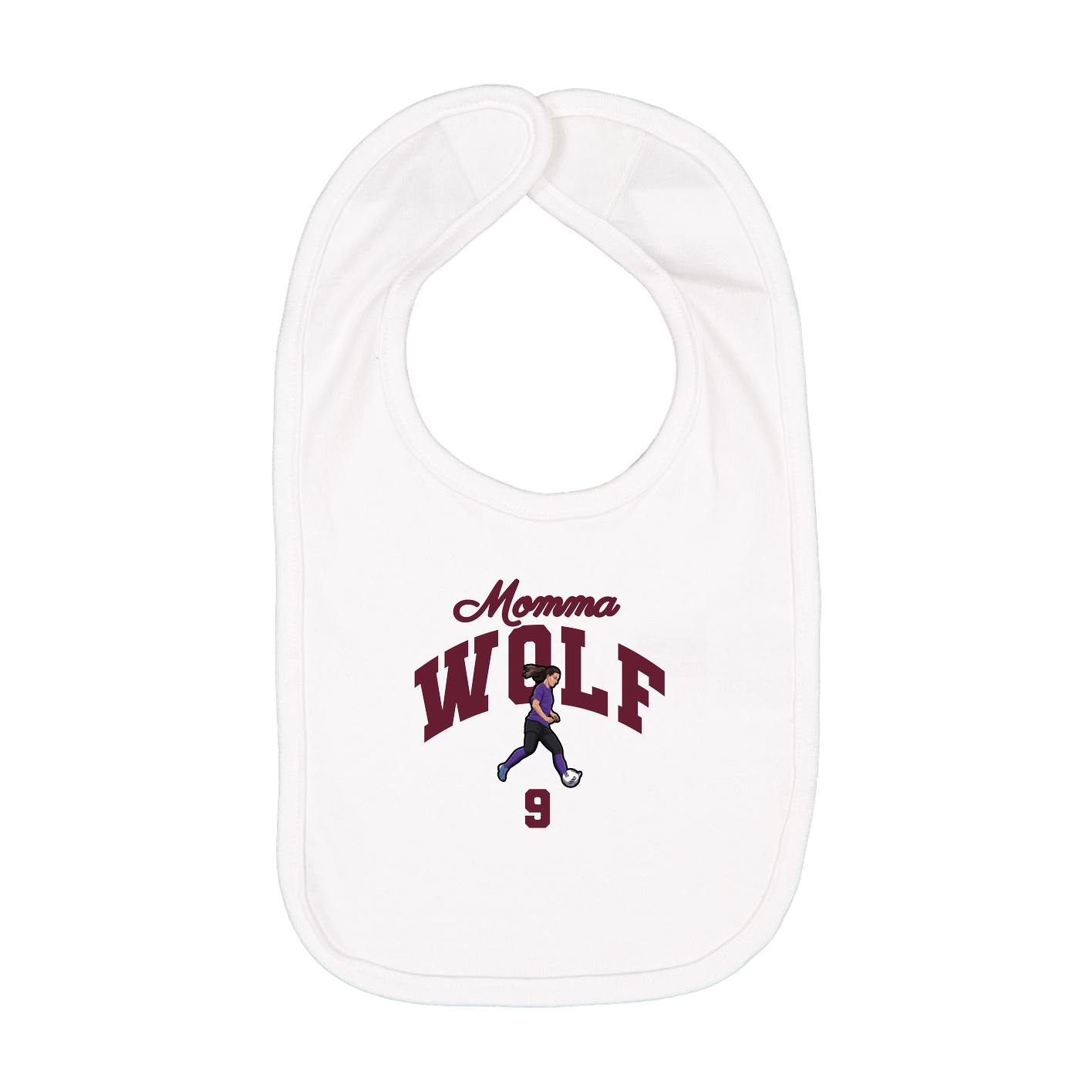 Infant Bib — Mothers Day Arch in White
