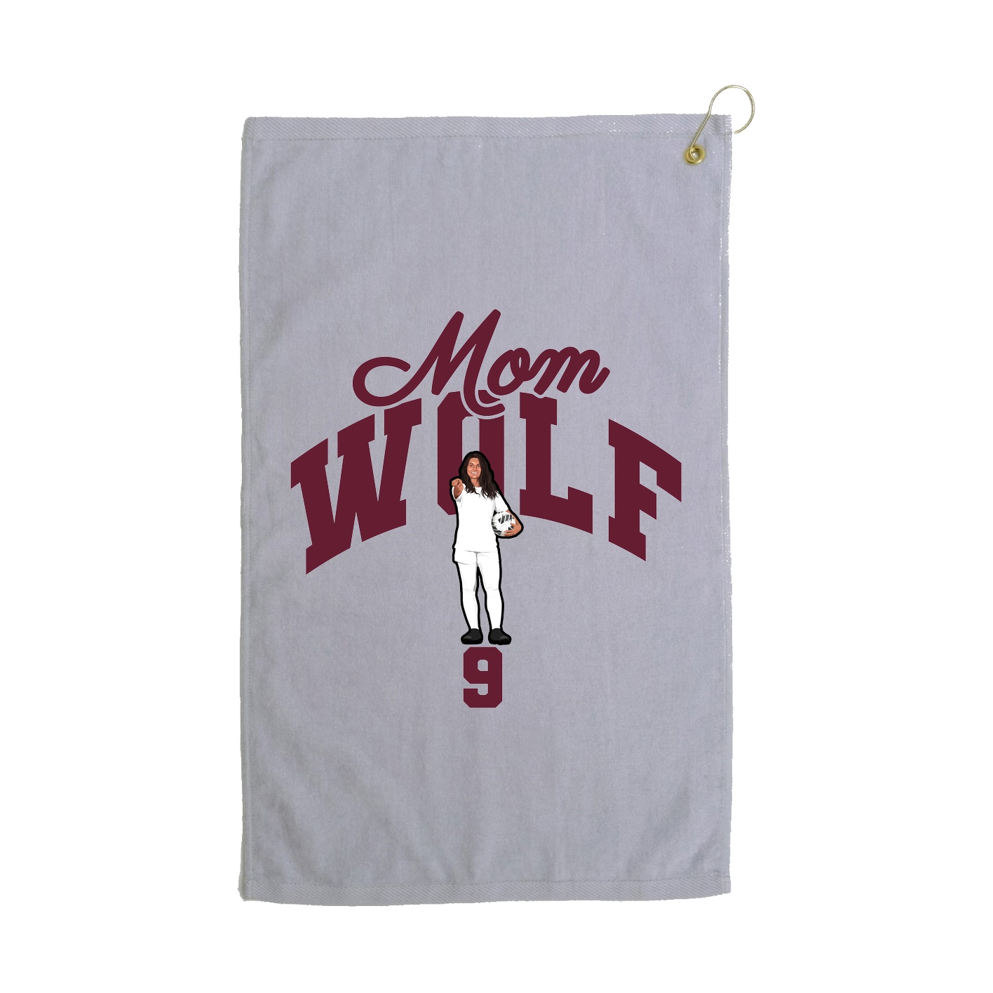 Golf Towel — Mothers Day Arch in Grey