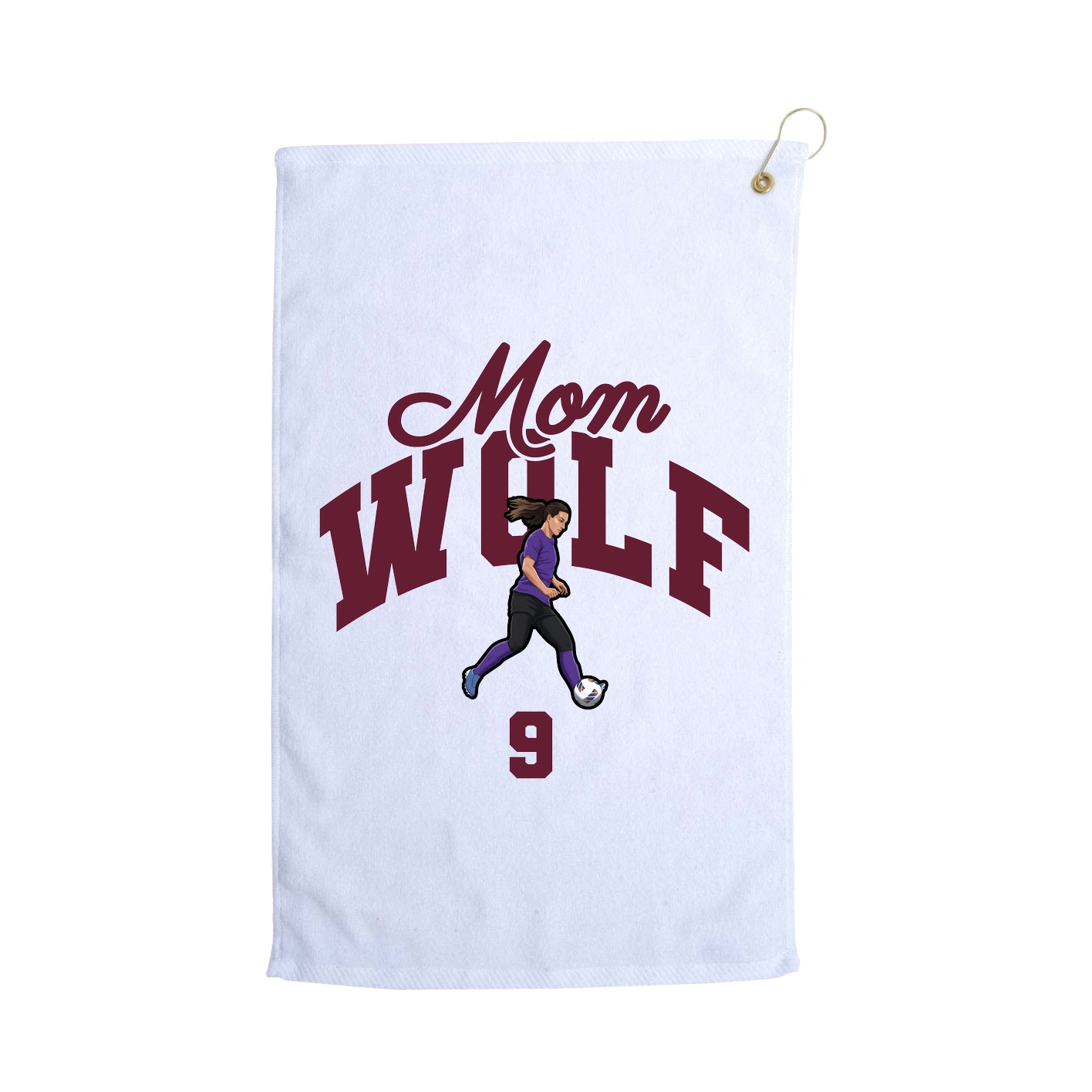 Golf Towel — Mothers Day Arch in White
