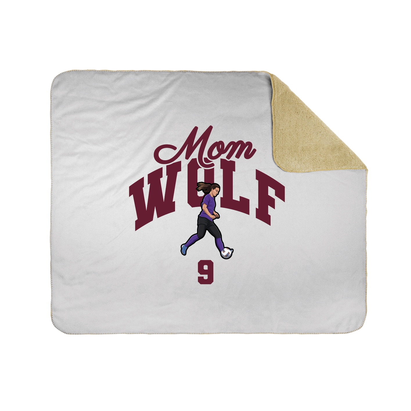 Throw Blanket — Mothers Day Arch in White