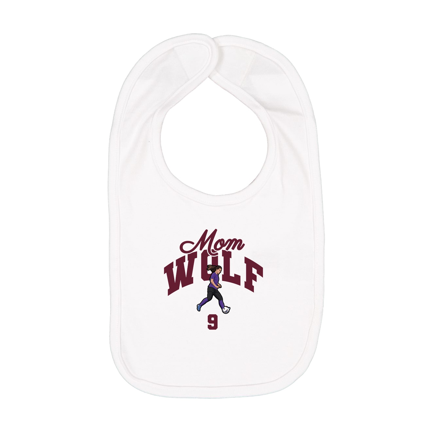 Infant Bib — Mothers Day Arch in White