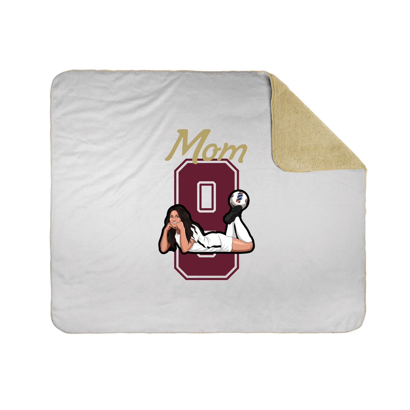 Throw Blanket — Mothers Day Shirsey in White