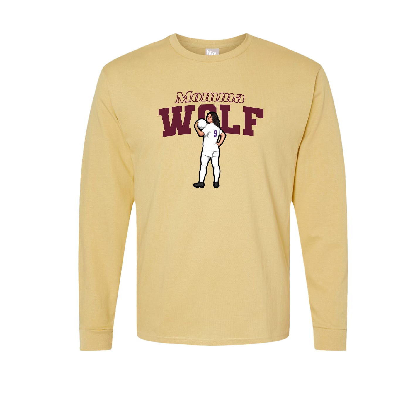 Long Sleeve Tee — Mothers Day Block in Vegas Gold