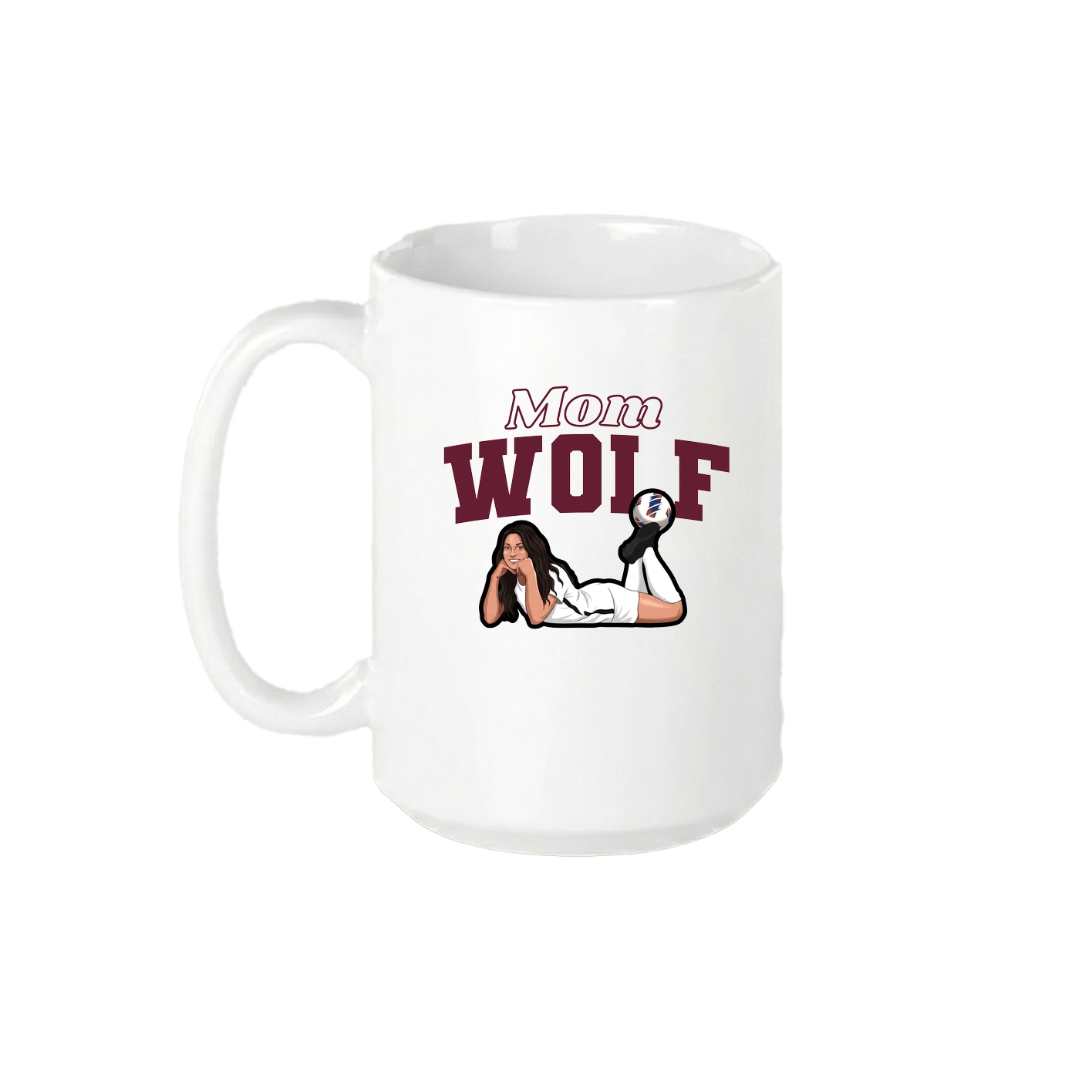15oz Coffee Mug — Mothers Day Block in White