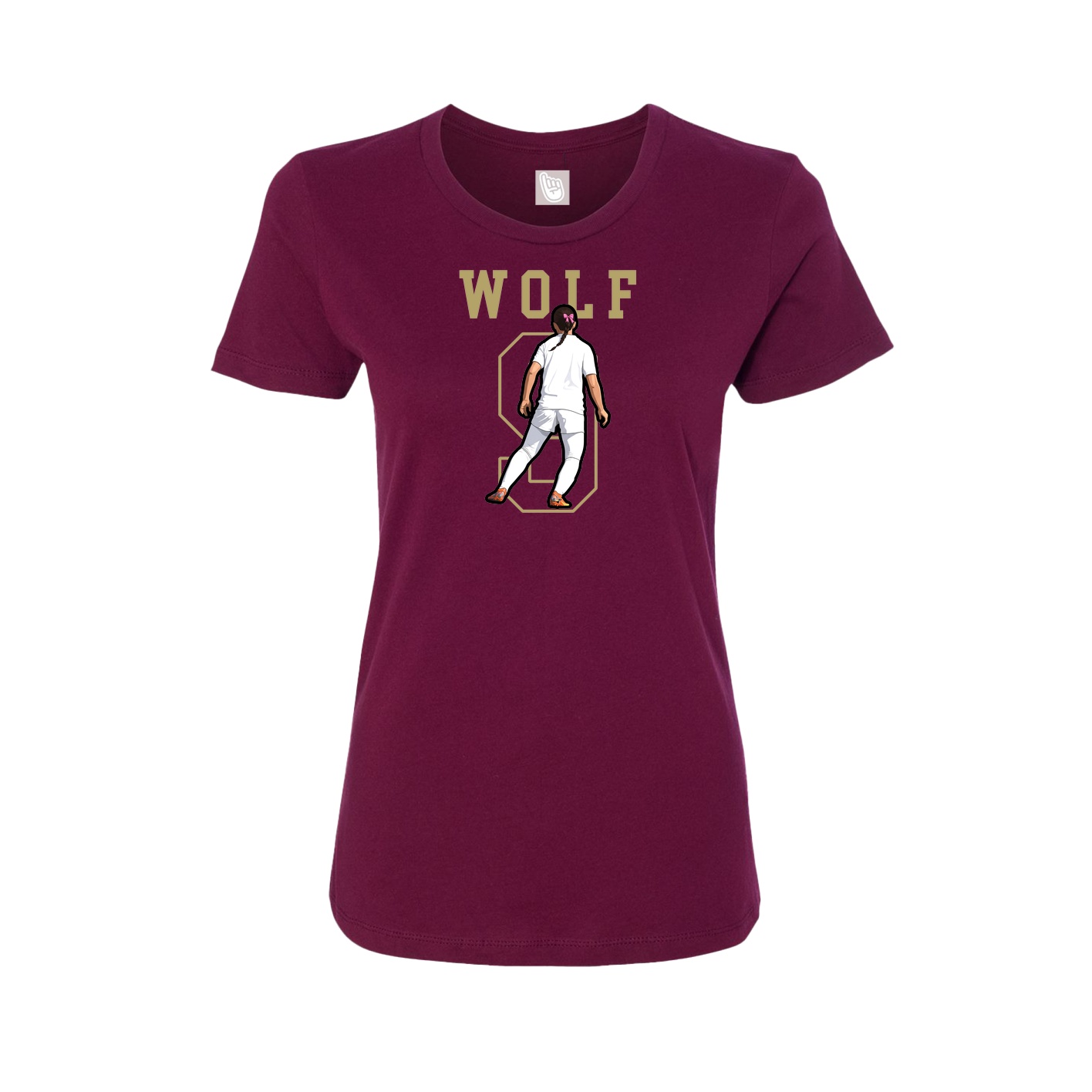 Fitted Women's Tee — Shirsey in Maroon