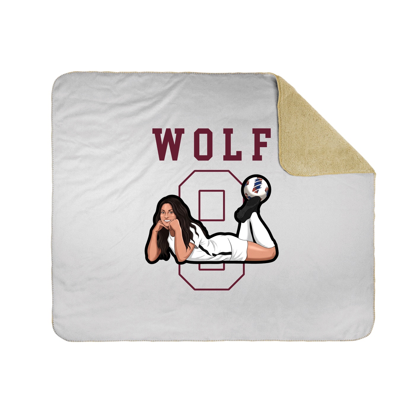Throw Blanket — Shirsey in White
