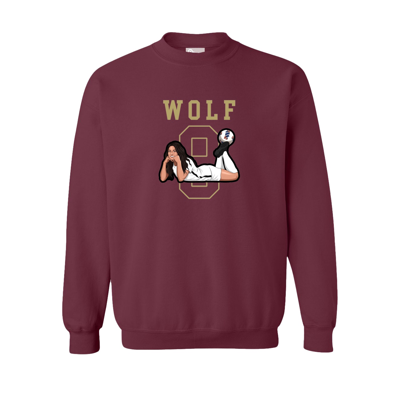 Fleece Crew — Shirsey in Maroon