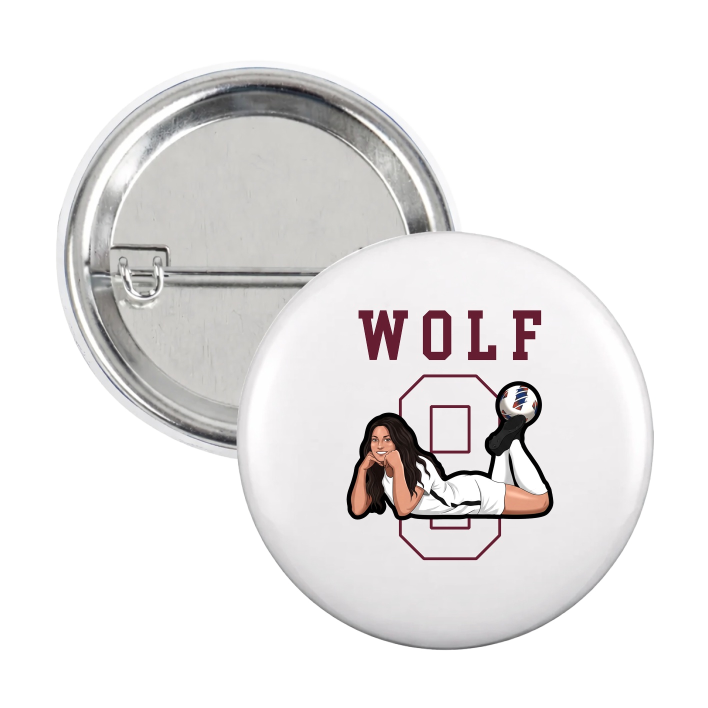 Game Day Button — Shirsey in White