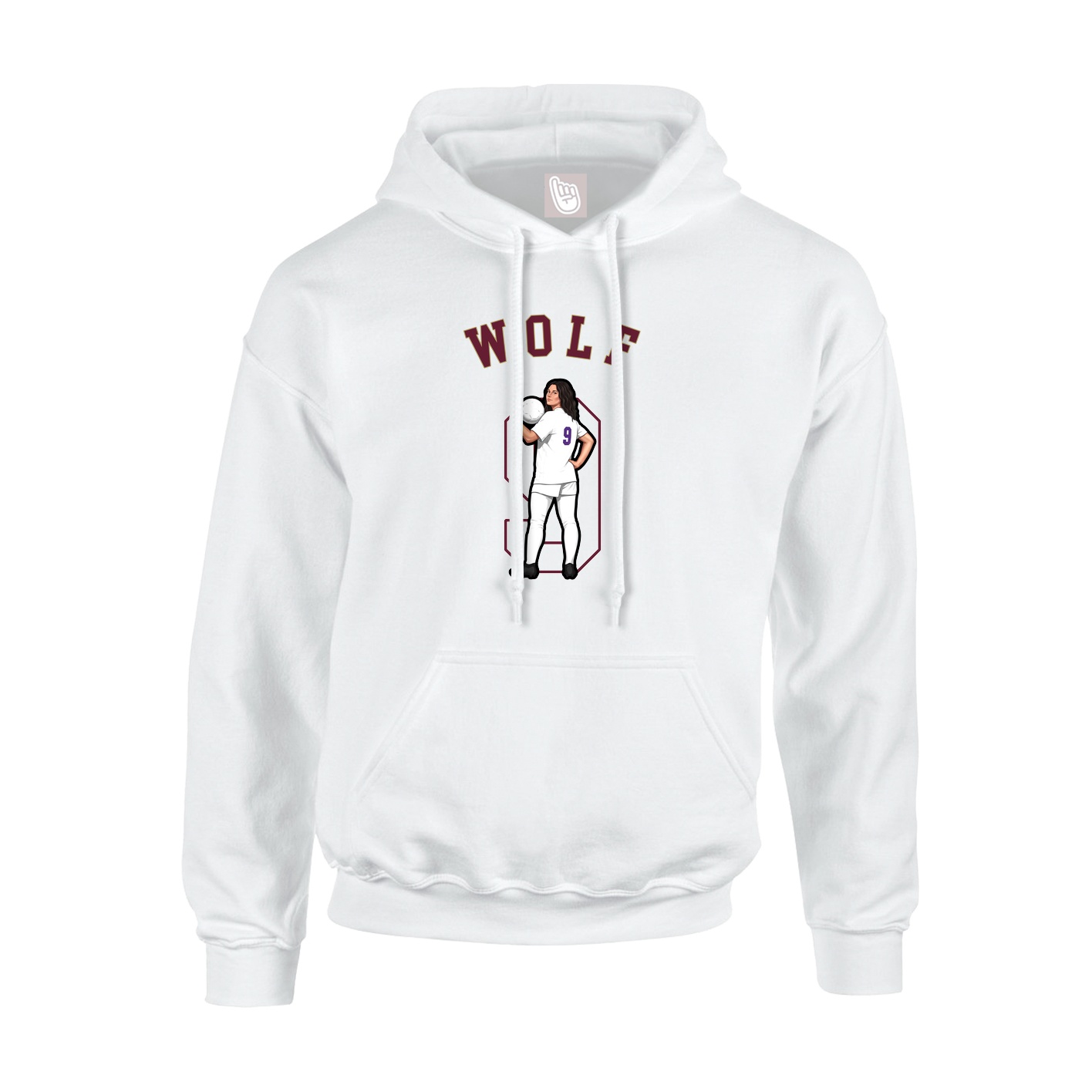 Youth Hoodie — Shirsey Arch in White