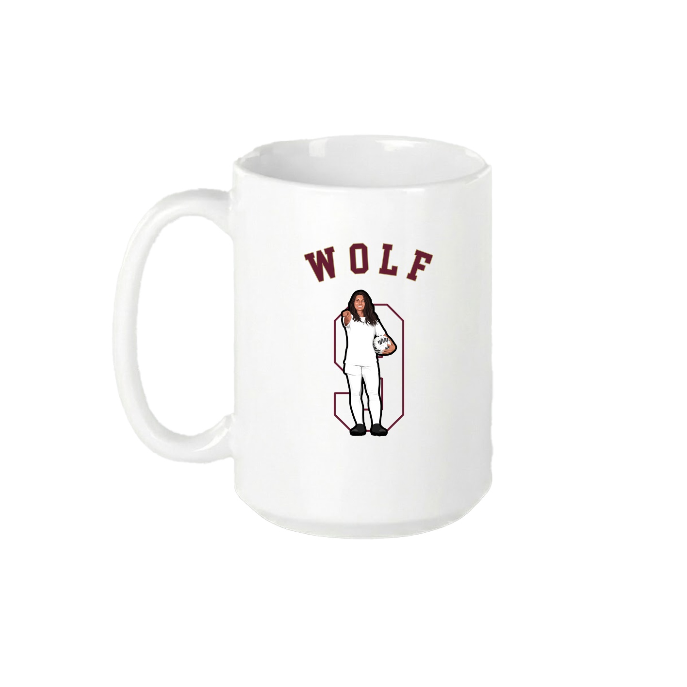 15oz Coffee Mug — Shirsey Arch in White