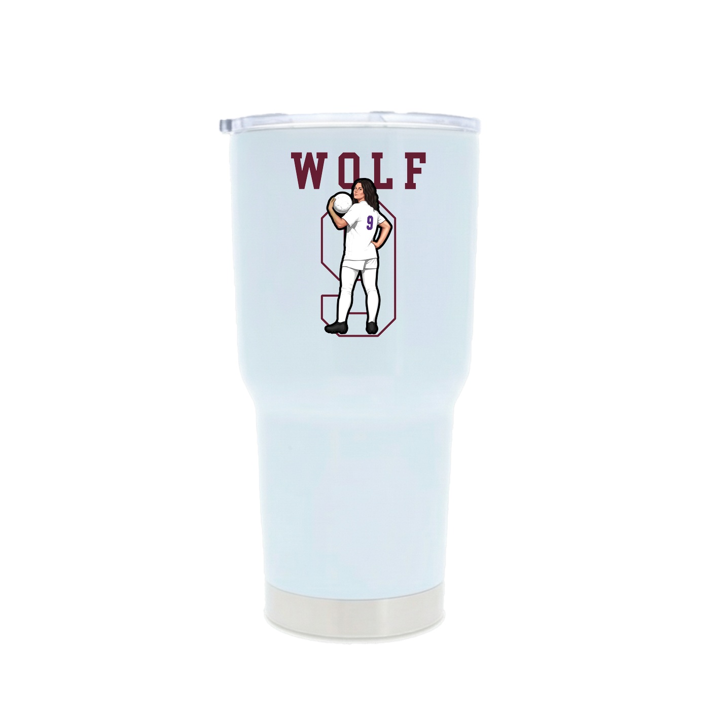 30oz Stainless Steel Tumbler — Shirsey in White