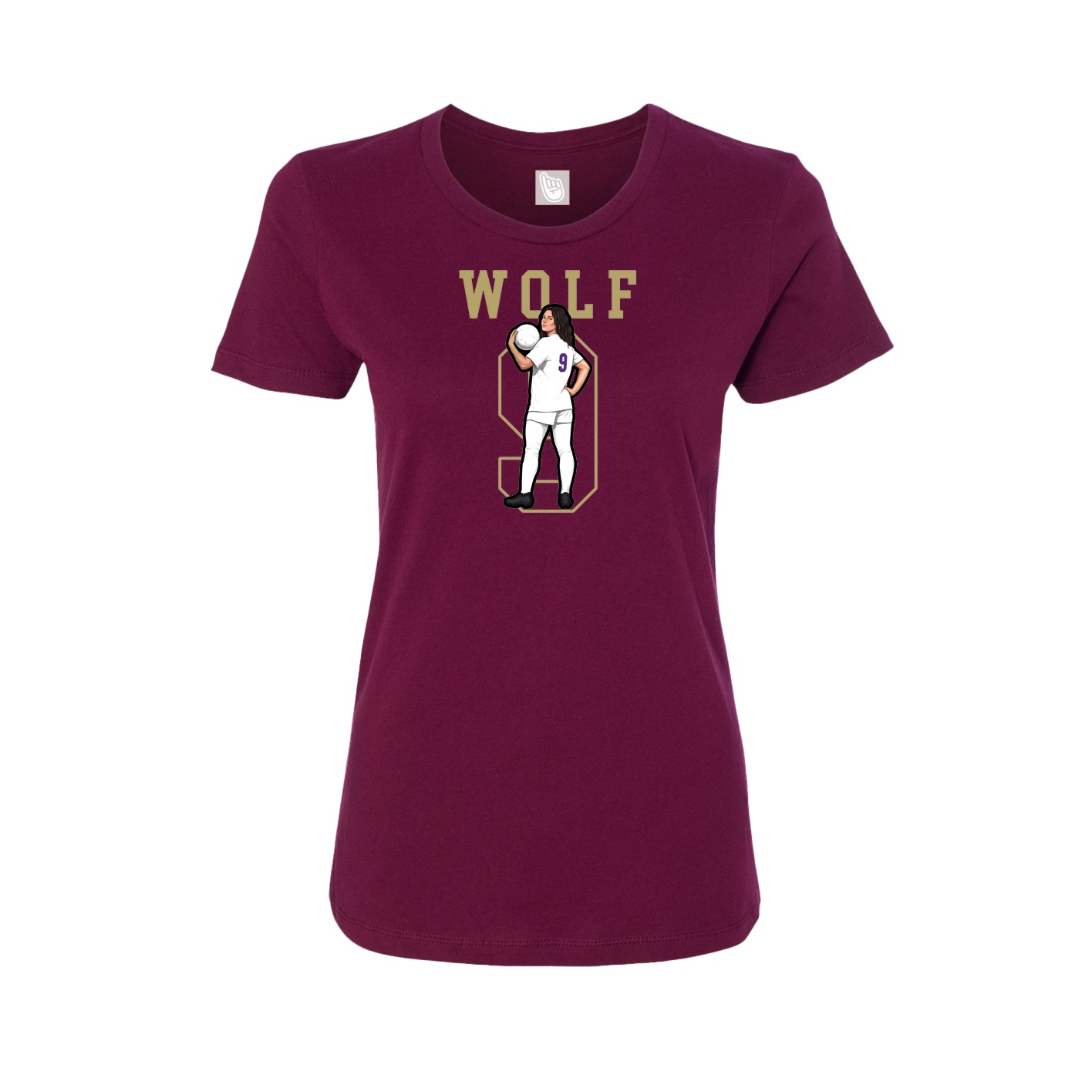 Fitted Women's Tee — Shirsey in Maroon