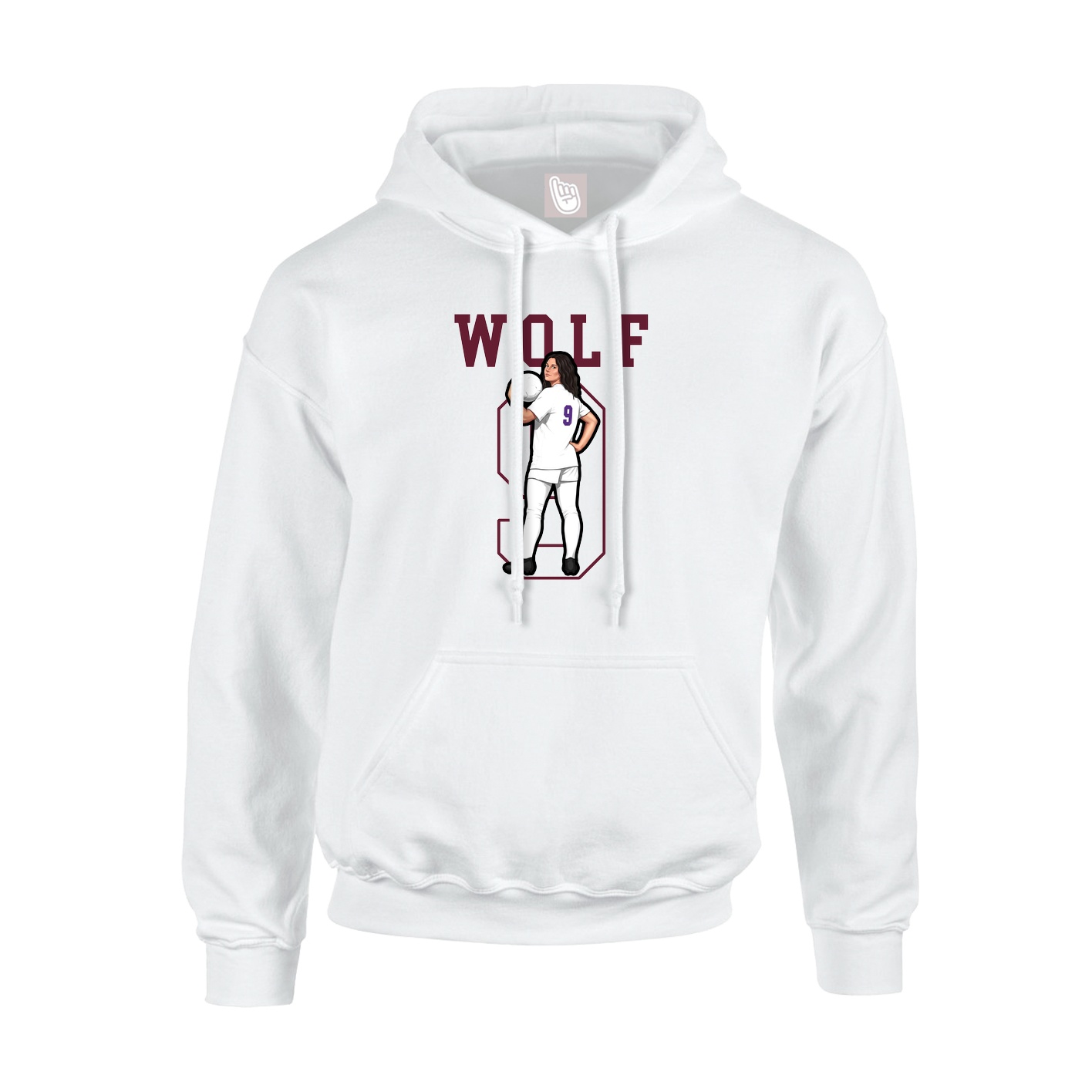 Hoodie — Shirsey in White