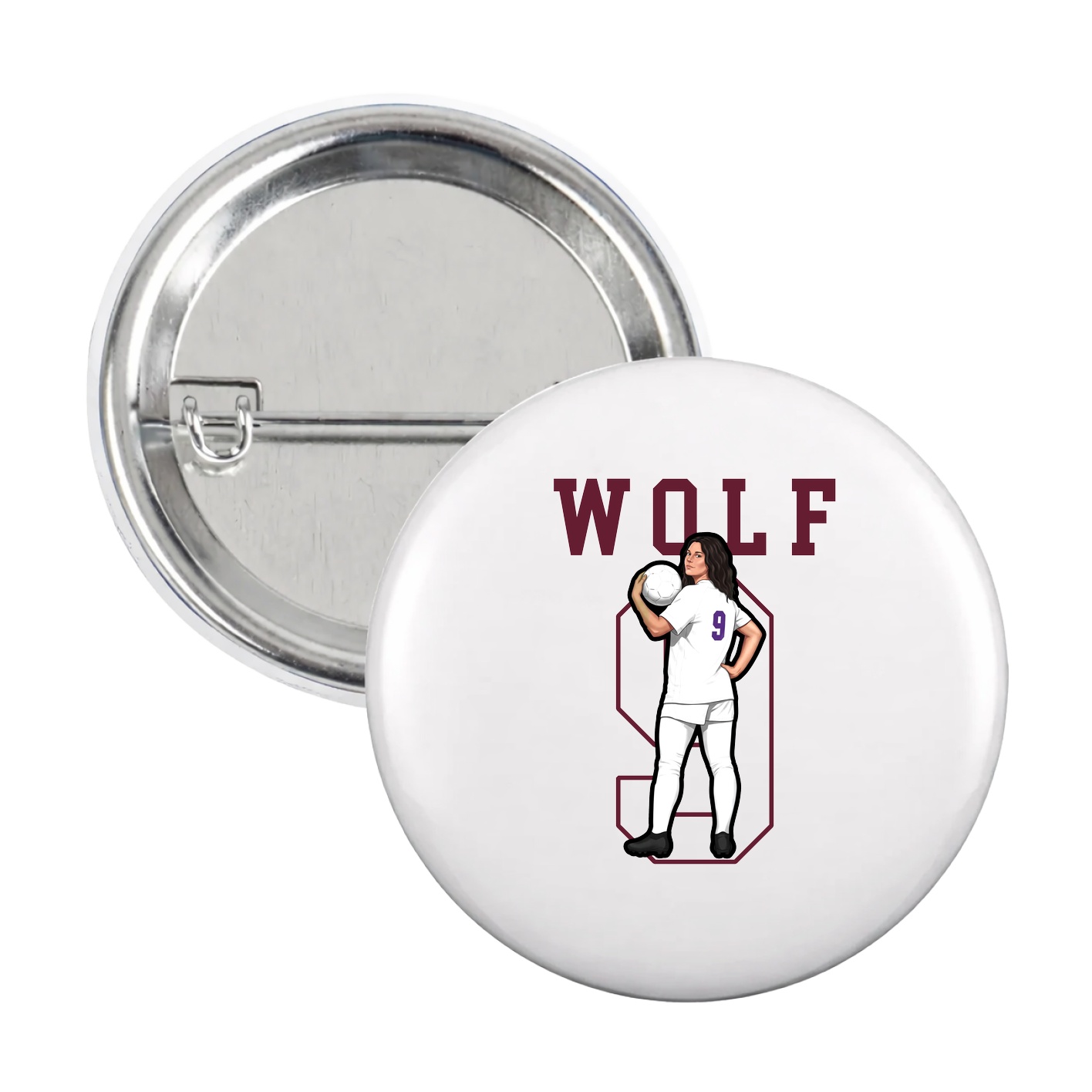 Game Day Button — Shirsey in White