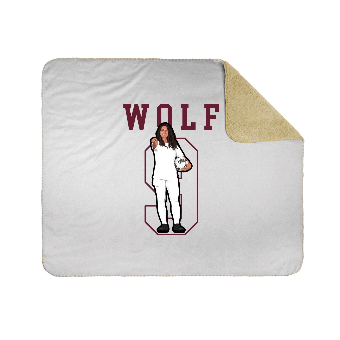 50x60 Sherpa Lined Throw Blanket