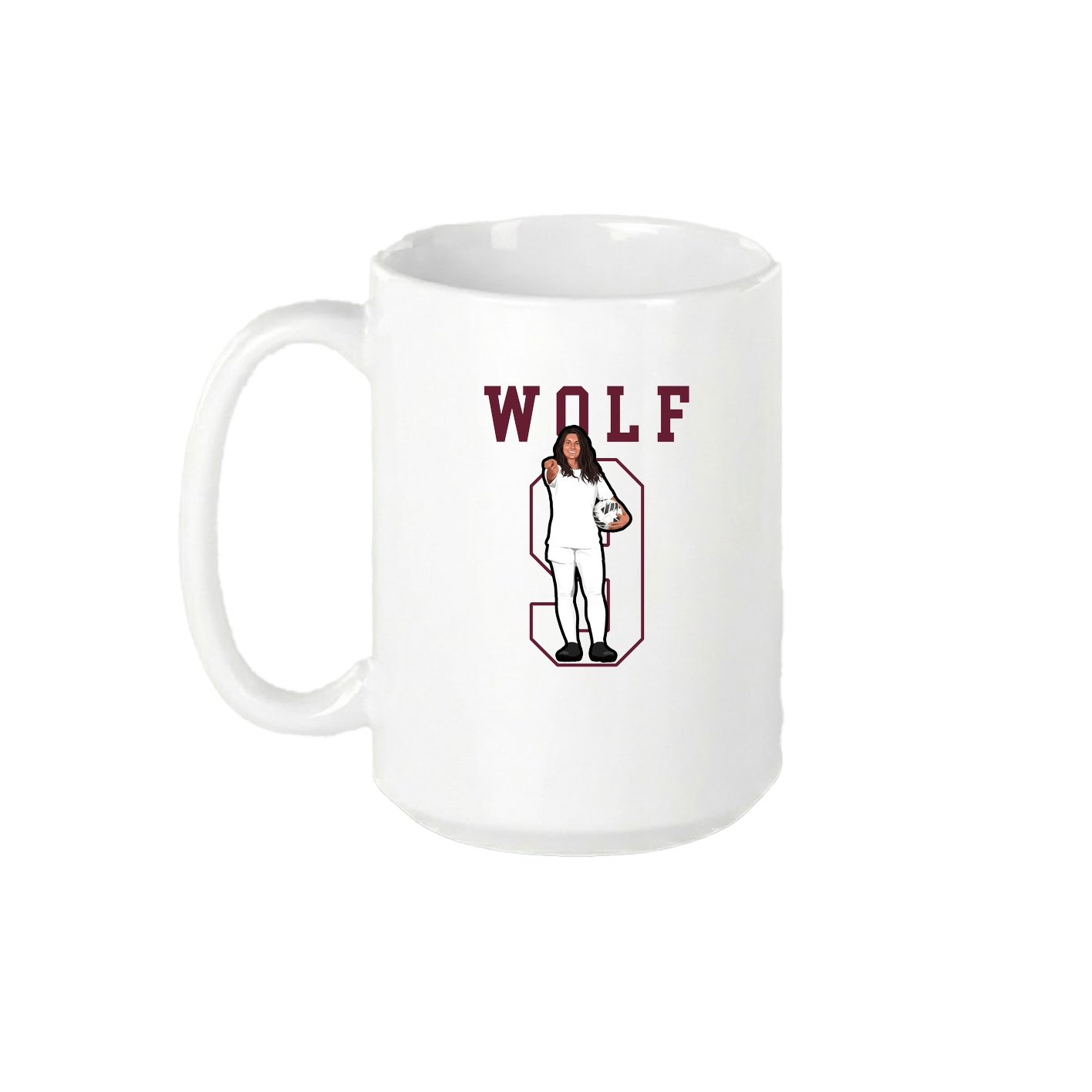 15oz Coffee Mug — Shirsey in White