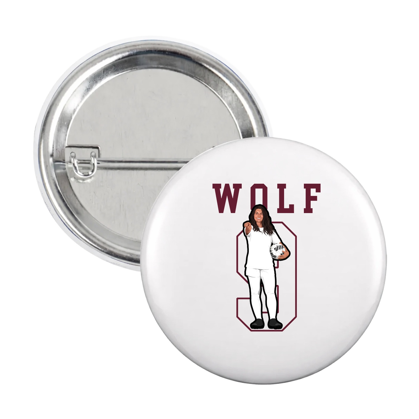 Game Day Button — Shirsey in White